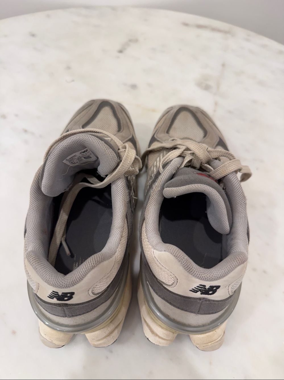 New Balance 9060 Mushroom Rain Cloud Taupe Chunky Dad Sneakers Size 6.5 - Picture 5 of 5